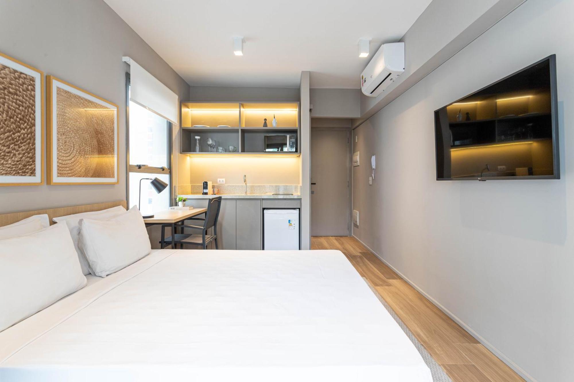 Apartamentos Proximos Ao Masp E A Metros Da Estacao Consolacao E Avenida Paulista - Next Haddock São Paulo Kültér fotó