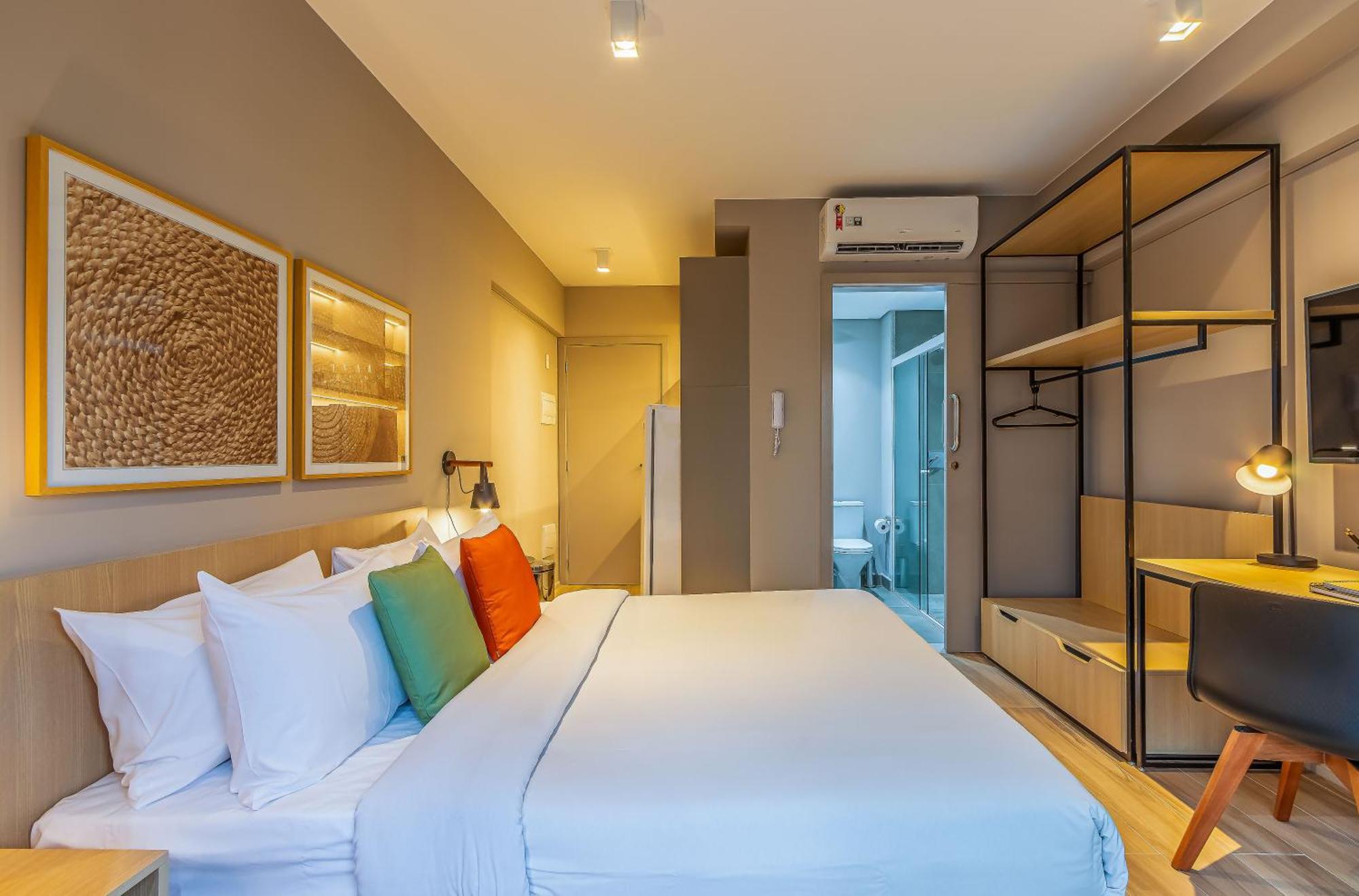 Apartamentos Proximos Ao Masp E A Metros Da Estacao Consolacao E Avenida Paulista - Next Haddock São Paulo Szoba fotó